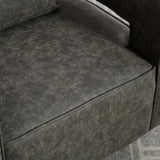 29.1"W Swivel Accent Open Back Barrel Chair Modern Comfy Sofa Chair With Weathered Base For Nursery W1298P241832