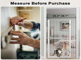 61" Extra Tall Cat Gate for Doorway , Adjustable Wide 34.3"-36.7" and included 4.13" extension kits, T3210P491357