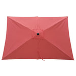 ZUN 6 x 9ft Patio Umbrella Outdoor Waterproof Umbrella with Crank and Push Button Tilt without flap for 57840535