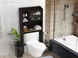 Modern Over The Toilet Space Saver Organization Wood Storage Cabinet for Home, Bathroom - Espresso W40914888