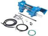 20GPM 12V Fuel Transfer Pump with Nozzle Kit for Transfer of Gasoline Diesel Blue 02142653