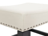 26-inch Backless Warm-toned ivory Leather Counter Stool 74493.00IVR