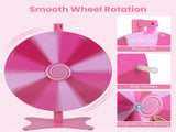 24 Inch Height Adjustable Prize with Smooth Spin, 2-in-1 Tabletop & Floor Standing Spinning 93646936