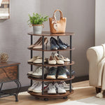 ZUN 4-Tier Revolving Shoe Rack Storage Organizer W2167130777