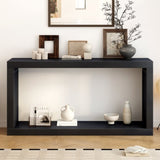 U_STYLE Modern Minimalist Entrance Table, Square Shaped Fashion Design, Easy to Assemble, Suitable N711P245613B