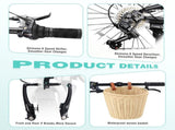 20 Inch Folding Bike for Adults with Basket, Phone Holder & Fenders, Steel Frame 6-Speed City W1019P352739
