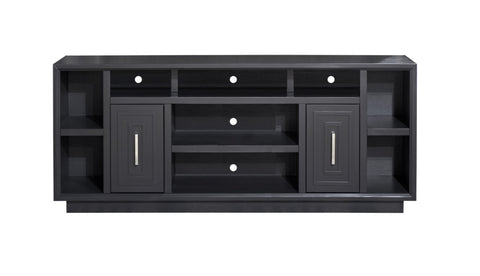 ZUN 83 inch TV Stand Console for TVs up to 95 inches, No Assembly Required, Black Finish B108P160201