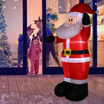 ZUN 8ft with 4 String Lights Inflatable Garden Santa Claus Decoration 17564043