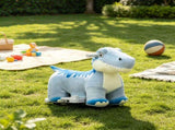 Blue 6V Electric Kids Ride On Animal Toy Tyrannosaurus Dinosaur with Music, Forward Movement for 65871283