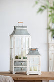 Wooden Candle Lantern Decorative, Hurricane Lantern Holder Decor for Indoor Outdoor, Home Garden W2078131630