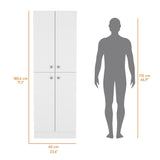 Cameron Pantry Cabinet with 4 doors and 5 hidden shelves B128P189934