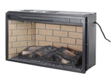 23 inch infrared quartz heater fireplace insert -woodlog version with brick W1769121294