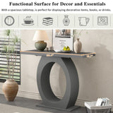 Mirod Stylish Modern Console Table with Egg-Shaped Base,Enhanced Stability and Durability,Sleek N760P214780E