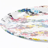 Mermaid Tail End Coffee Table Round Side Table, Modern Metal Pedestal Table, Minimalist Accent Table W2664P232835