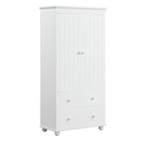 ZUN Tall Storage Cabinet with Three Drawers for Bathroom/Office, White N725P183256K