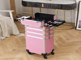 4 in 1 Aluminum Cosmetic Makeup Case Tattoo Box Pink 34306732