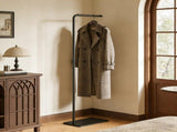 Clothing Rack, Golden Metal Freestanding Heavy Duty Clothes Rack with Marble Base, Multipurpose 45178611