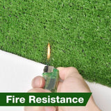 ZUN Realistic Synthetic Artificial Grass Mat 65x 3ft with 3/8" grass blades height Indoor Outdoor Garden 49982071