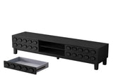 Modern Mid-Century Media Console with 4 Drawers and Cable Management, TV Console Table for TVs up to W757P305594