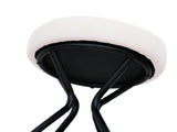 Modern Backless Bar Stools Set of 2 Round Upholstered Counter Stools for Kitchen Island Velvet W1757P294424