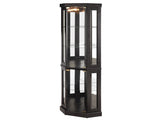 Lighted Corner Curio Cabinet - Display Case for Living Room, Antique Collectibles, Wine & Bar Glass 88585341