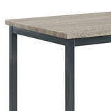 Grey and Black Rectangle Dining Table B062P145635