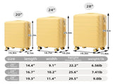 20"/24"/28" 3 pcs/set in ABS Spinner Wheel Luggage, Matching Color , With Combination Lock W2787P293694