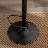 COOLMORE Modern Swivel Bar Stools Set of 2 Adjustable Counter Height Chairs with Footrest for W39594820