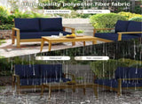 Outdoor Loveseat Cushion Set, 48 x 24 inch, Water Repellent Patio Furniture Cushions Replacement 41417926