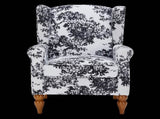 Coffee Table & Armchair Set,Vintage Luxury Style, high-back reading chair & 65092679