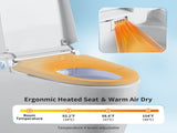 Tankless Smart Toilet With Bidet Built In, One-piece Bidet Toilet Seat, Auto Flush,Heated Seat, Warm T5879P486659
