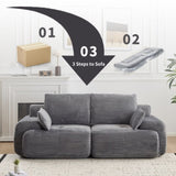 Modern Memory Foam Compressed Sofa,2 Seater Large Sectional Couches for Living Room,Pet-Friendly 94389801