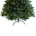 ZUN Pre-lit Christmas Tree 6ft Artificial Hinged Xmas Tree with Foldable Stand W49835484