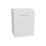 Saju Floating, Wide One-Door Cabinet Vanity, With Resin Sink And One Shelf, Bathroom Storage, White B200P335387