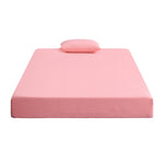 ZUN 7inch Full and Pillow Set Breathable Fabric Gel-Infused Memory Foam, Pink, B011P213351