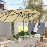Outdoor beach umbrella/Double-Sided Market Umbrella 09087184