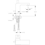 DAX Single Handle Bathroom Faucet Chrome Finish B2702P227032