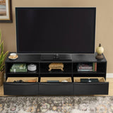 63" Mid-Century Modern TV Stand for TVs up to 75", Thick Sturdy Farmhouse Entertainment Cabinet, W1801P291993