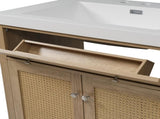 60 Inch Bathroom Vanity with Double Sink , Large Storage Space with 2 Tip-Out Trays / 00545657