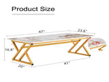 A coffee table is made of rock slab material, with a natural and smooth marble pattern on the W1151P154284