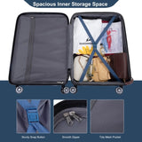Luggage set of 5 pieces, expandable hard PC luggage set with TSA lock for rotating wheels, W284P202781