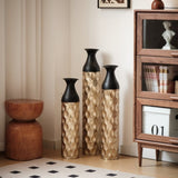 Floor Metal Vases Decorated White Metal Set of 3 gorgeous home decoration large glazed metal W2796P234276