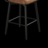 360 &deg Rotating Bar Chair Bar Stool bar stools set of 2 piece set with leather cushions and iron W1727P251187