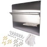 ZUN Range with Shelf 36 x 29.5 Inch Range Hood Wall Shield for Range Hood Stainless 11520696