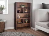79 inch high Bookcase, No Assembly Required, Whiskey Finish B108P160198