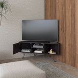Fredonia Tv Stand 65" with a Door and Open Storage, Wengue B128P314796