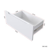 3 in 1 Vanity Desk with open Top Mirror,Small Make Up Vanity Set with Visible Glass Desktop,Compact W331P265782