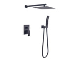10 inch Shower Head Bathroom Luxury Rain Mixer Shower Complete Combo Set Wall Mounted W2287P182542