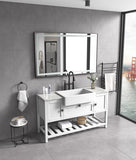 72 in. W x 36 in. H Black Framed LED Single Bathroom Mirror in Polished Crystal Bathroom W928P178044
