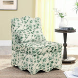 ZUN Flannel single dining chair with soft seat cushion and backrest, no armrests, matching pillow can be W487P221665